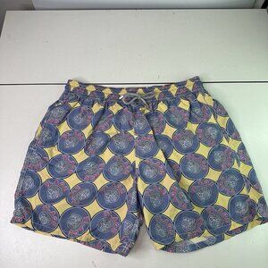 Vilebrequin Turtle Swimming Shorts Blue Yellow Floral XXL